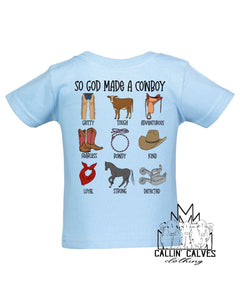 God Made a Cowboy/Cowgirl Tee