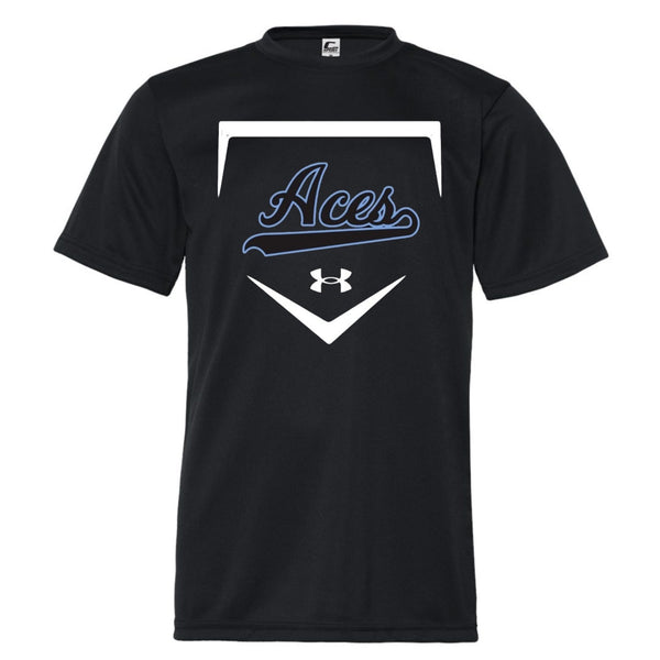 Aces Black Dri Fit  tee